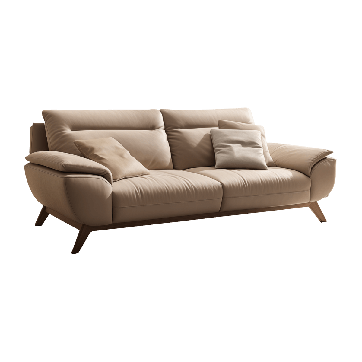 Sofa with Rolled Armrest - Image 2